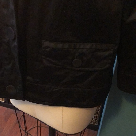 Willow Bay 1x Black Stretch Cotton casual jacket with 3/4 sleeves & pockets - Picture 3 of 8